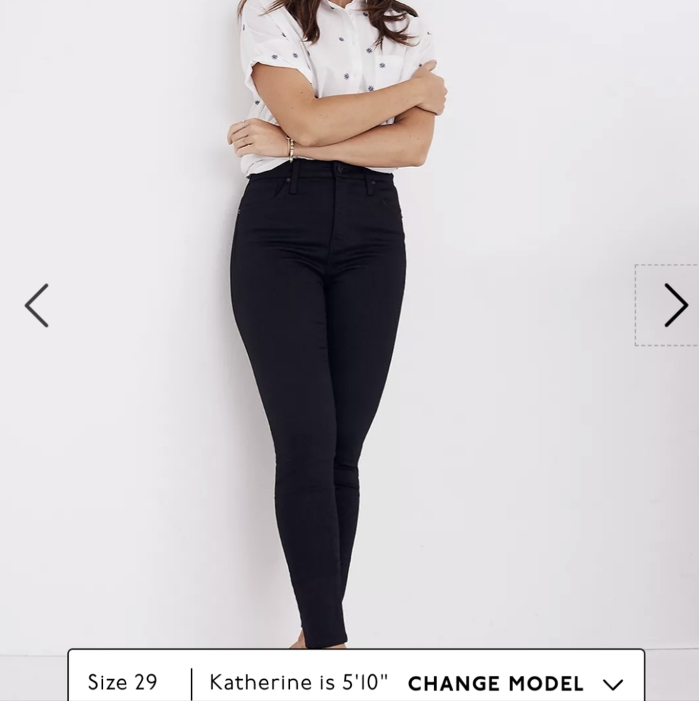 Madewell Curvy High-Rise Skinny Jeans in Carbondale Wash Size 28